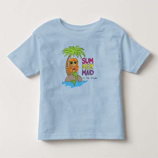 Camiseta Infantil Sereia Criança Fofo (Frente)