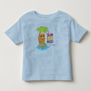 Camiseta Infantil Sereia Crianças Fofas