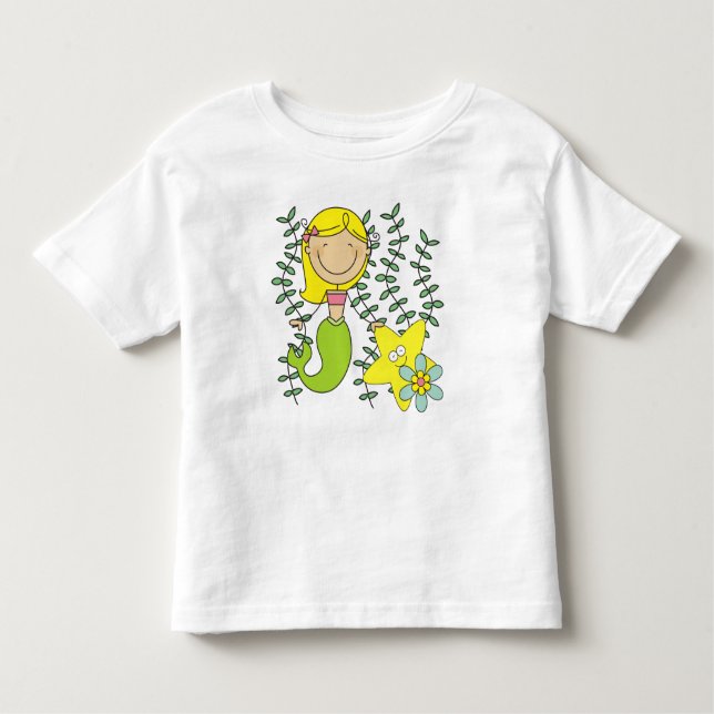 Camiseta Infantil Sereia Loira (Frente)