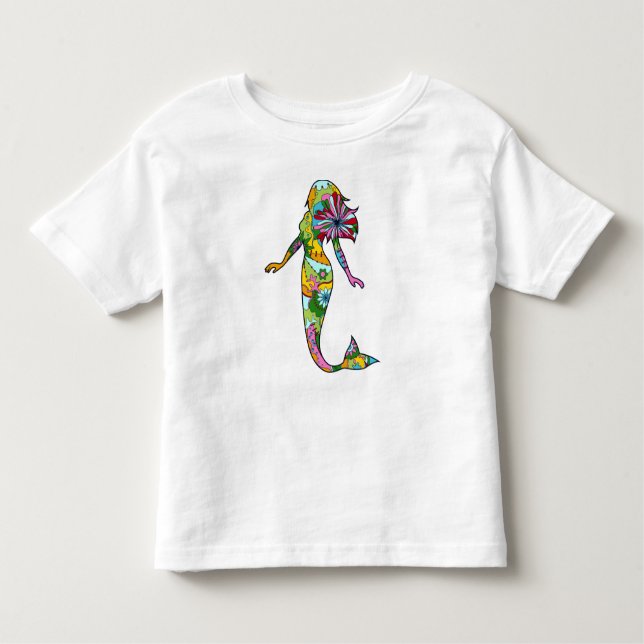 Camiseta Infantil Sereia para criança (Frente)