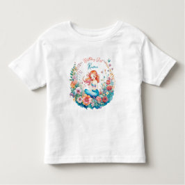Camiseta Infantil Sereia Pensava que era o Aniversário da Garota Flo