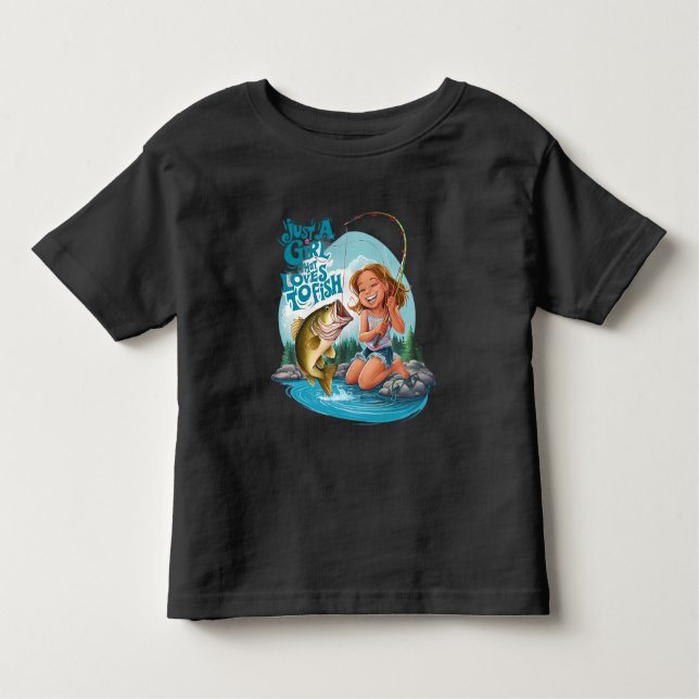 Camiseta Infantil Serenitys pescam numa rocha (Frente)