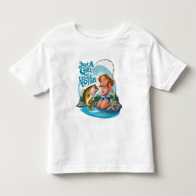 Camiseta Infantil Serenitys pescam numa rocha (Frente)