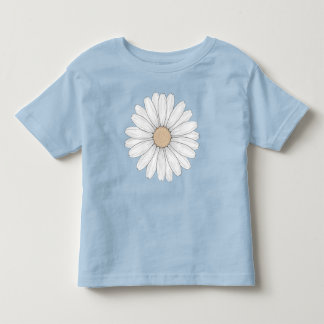 Camiseta Infantil Sereno Florescer - Ilustração Delicada de Flor de