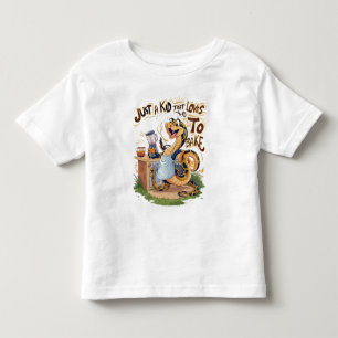 Camiseta Infantil Serpente Culinária: Uma Cobra num Apron