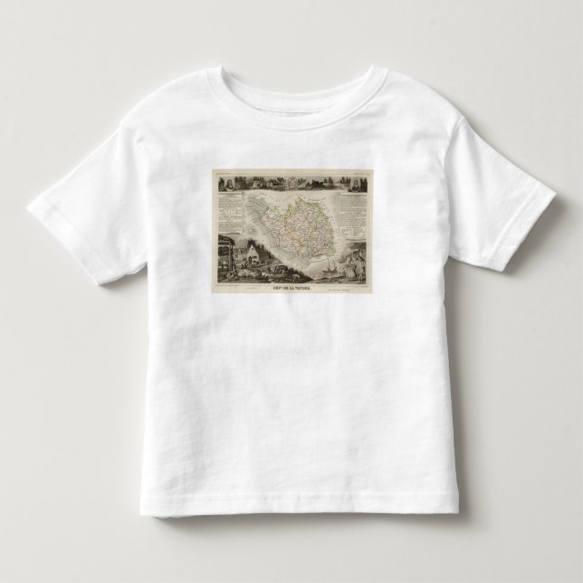 Camiseta Infantil Serviço De La Vendee (Frente)