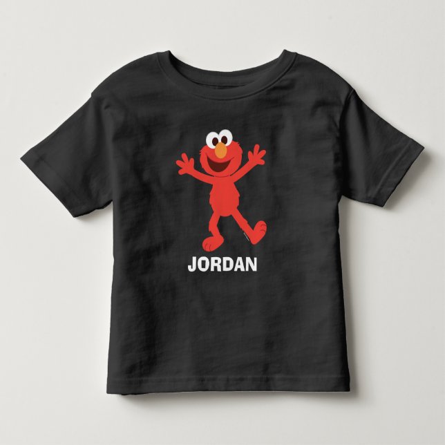 Camiseta Infantil Sesame Street | Bodie Personalizado de Elmo Bebê (Frente)