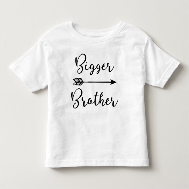 Camiseta Infantil Seta de Designs Irmão ~ Irmão Maior (Frente)
