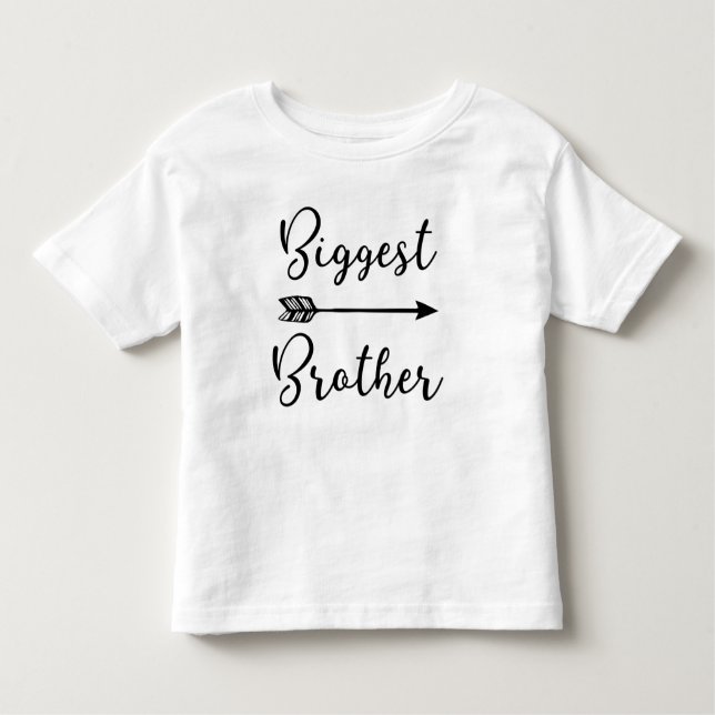 Camiseta Infantil Seta de Designs Irmão Mais Importante (Frente)