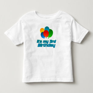 Camiseta Infantil Seu meu aniversário de 3 anos