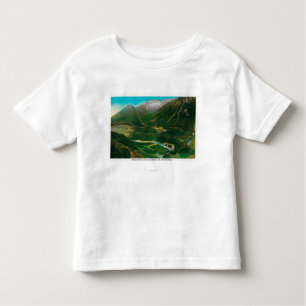 Camiseta Infantil Seward, laço famoso da estrada de ferro da área de