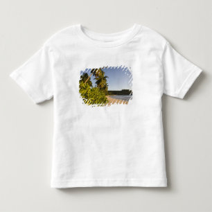 Camiseta Infantil Seychelles, Ilha de Mahe, praia de Anse Takamaka,