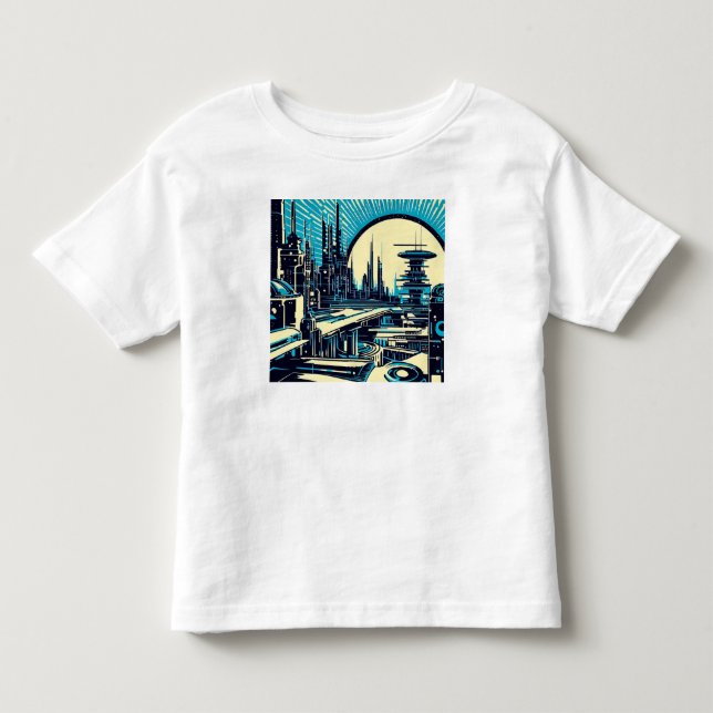 Camiseta Infantil SF Füturística - Corte 3 (Frente)