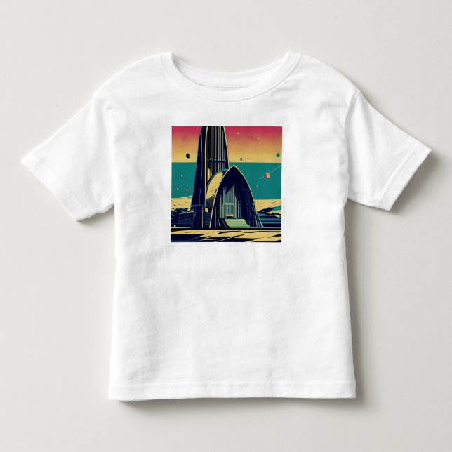 Camiseta Infantil SF Futurística Igreja 3 (Frente)