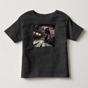 Camiseta Infantil SF Hero a bordo nave espacial 3