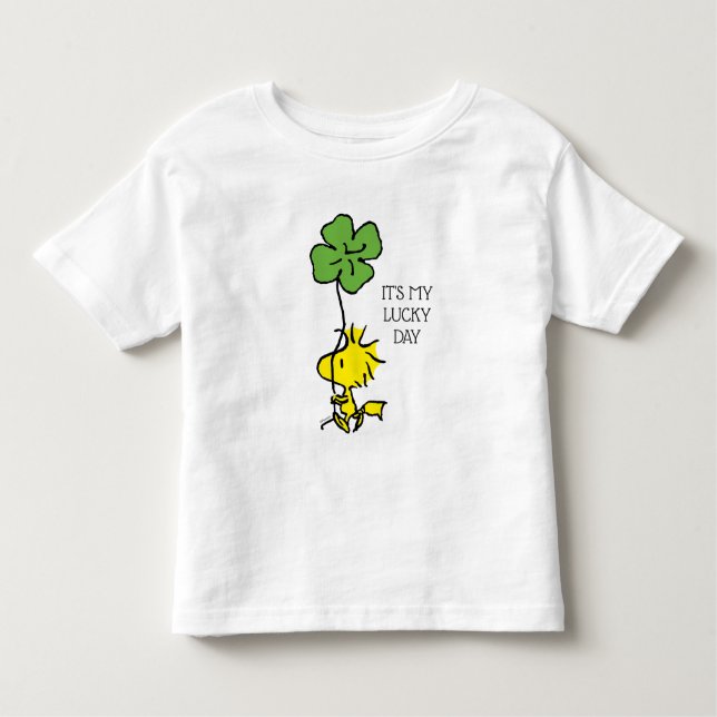 Camiseta Infantil Shamrock de Carregando de Woodstock (Frente)