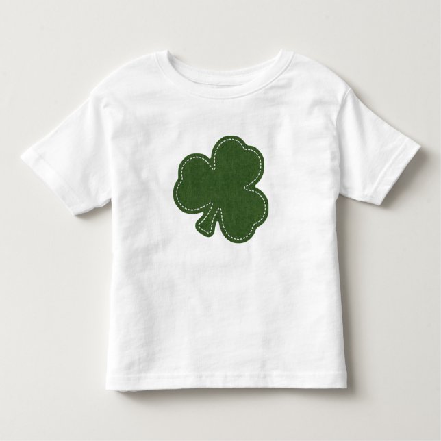 Camiseta Infantil Shamrock irlandês Dia de São Patrício (Frente)