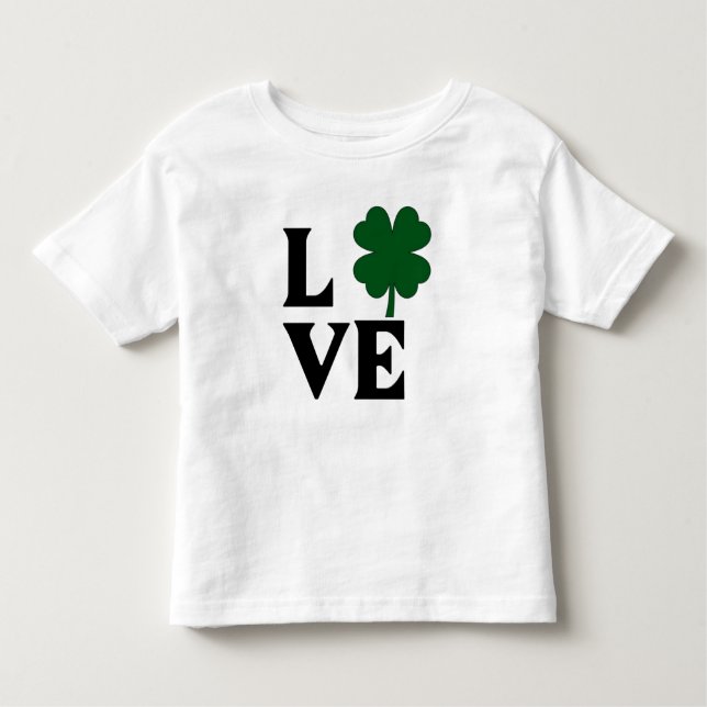 Camiseta Infantil Shamrock Love Design (Frente)