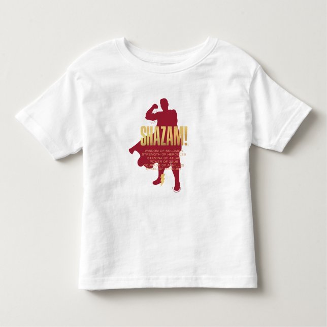 Camiseta Infantil SHAZAM! Fury of the Gods | Silhueta flexível (Frente)