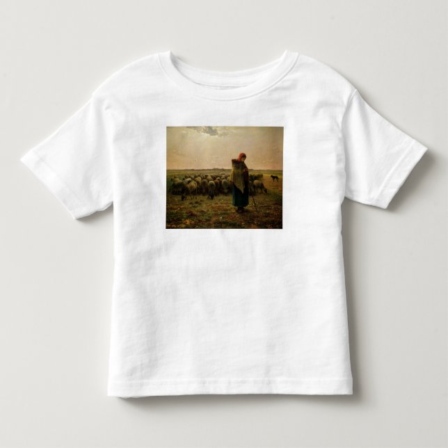 Camiseta Infantil Shepherdess com seu bando, 1863 (Frente)