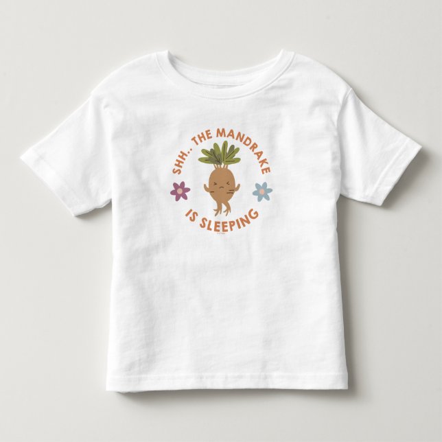 Camiseta Infantil Shh.. A Mandrágora Está Dormindo (Frente)