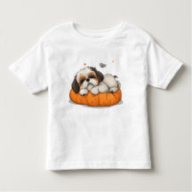 Shih Tzu Dormindo Camiseta-Cãozinho