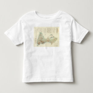 Camiseta Infantil Shizuoka-ken, mapa de JapanPanoramic