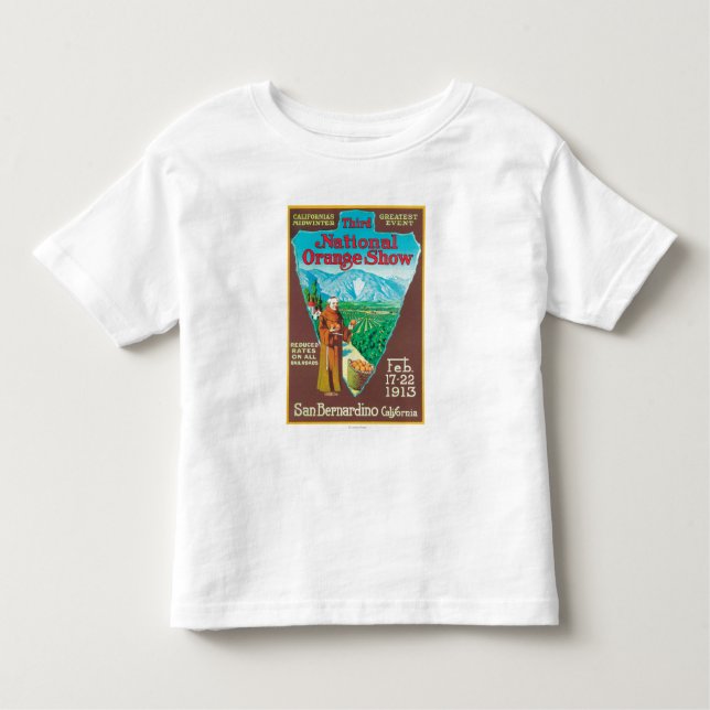 Camiseta Infantil ShowPoster alaranjado nacional #1 (Frente)