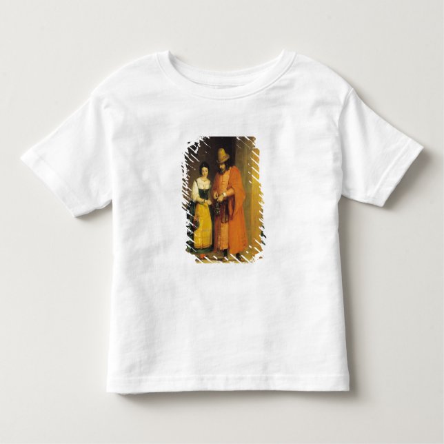 Camiseta Infantil Shylock e Jessica "do comerciante de Veneza", (Frente)