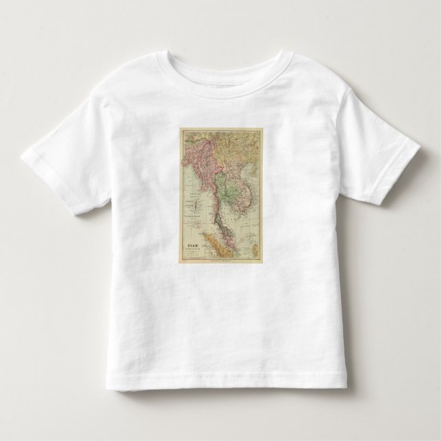 Camiseta Infantil Sião, Burma e Anam (Frente)