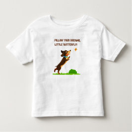 Camiseta Infantil Siga Seus Sonhos, Pequena Borboleta