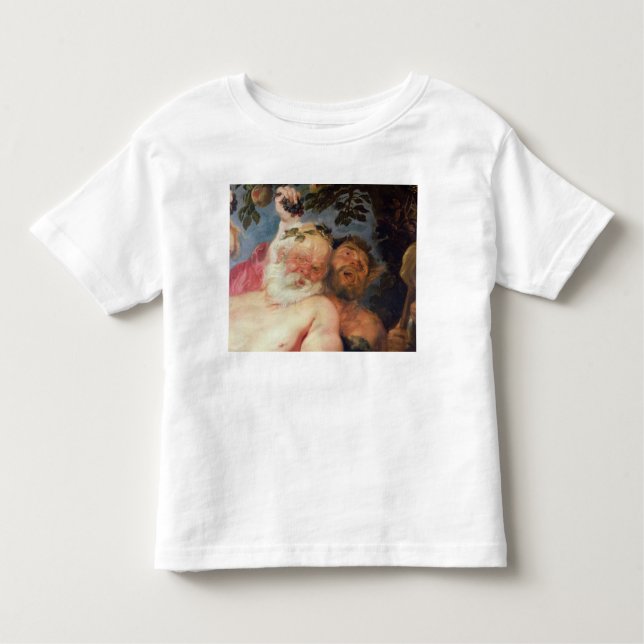 Camiseta Infantil Silenus bêbedo apoiado por Satyrs, c.1620 (Frente)