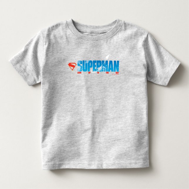 Camiseta Infantil Silhouette Superman Skybound (Frente)