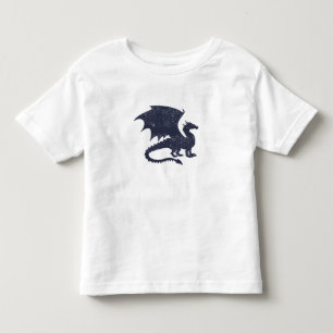 Camiseta Infantil Silhueta do dragão - Escolha a cor de fundo