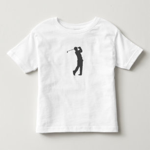 Camiseta Infantil Silhueta do jogador de golfe
