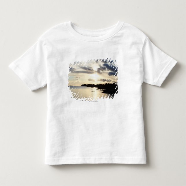 Camiseta Infantil Silhueta litoral no Kerry do condado, Ireland (Frente)