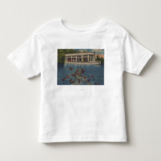 Camiseta Infantil Silver Springs, Florida - vista do Riverboat & (Frente)
