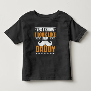 Camiseta Infantil Sim, eu sei que pareço com meu papai