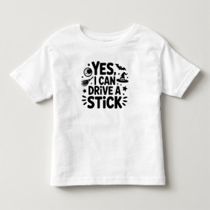 Camiseta Infantil Sim, Posso Dirigir um Manual – Bruxa Engraçada de