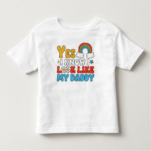 Camiseta Infantil Sim, sei que pareço com o meu Pai