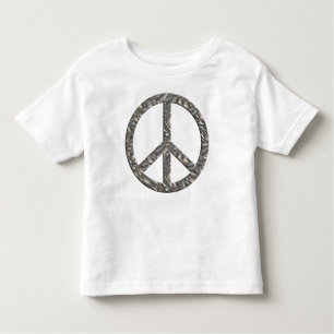 Camiseta Infantil Símbolo de PAZ - PRATA