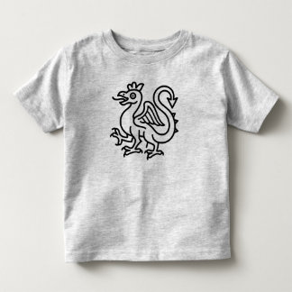 Camiseta Infantil Símbolo do Basilisco Medieval Fantasia Heráldica M