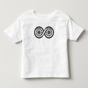 Camiseta Infantil Símbolo do Piloto de Duas Rodas