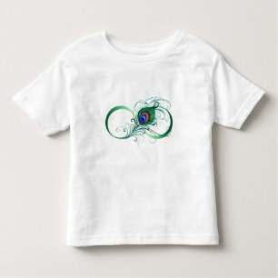 Camiseta Infantil Símbolo Infinito com Pavão