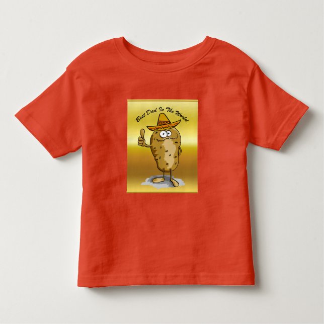 Camiseta Infantil Símbolo sombrero mexicano odeia batata (Frente)