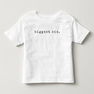 Camiseta Infantil Simples "maior irmã". Siblings Toddler T-shirt
