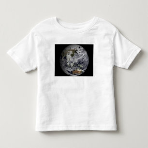 Camiseta Infantil Simulação da nuvem da terra completa