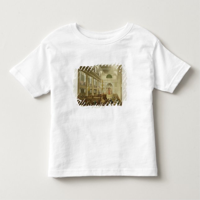 Camiseta Infantil Sinagoga, duques Lugar, Houndsditch, de Ackerman (Frente)