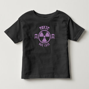 Camiseta Infantil Sinal de Aviso Tóxico Mas Cortês