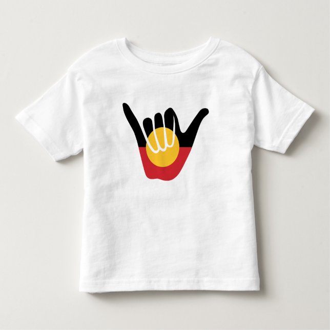 Camiseta Infantil Sinalizador aborígena australiano Shaka sinal de a (Frente)